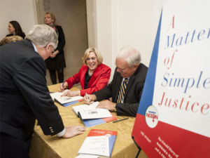 Book signing for A Matter of Simple Justice, 2012