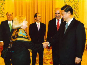 With Chinese President Xi Jinping, 2010