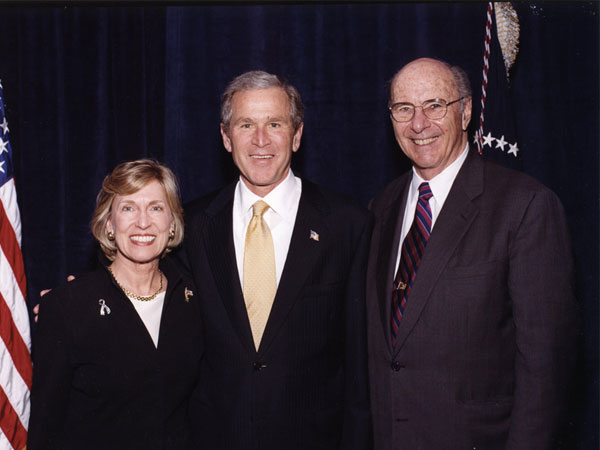 With President George W. Bush