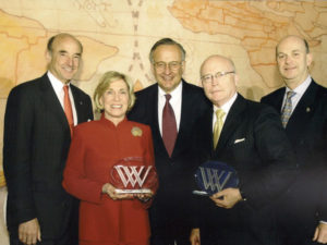 Receiving the Woodrow Wilson Award for Public Service, 2006