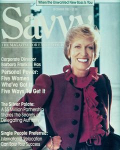 Savvy Magazine Cover, 1982